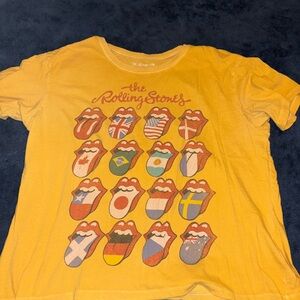The Rolling Stones women’s Yellow T-Shirt